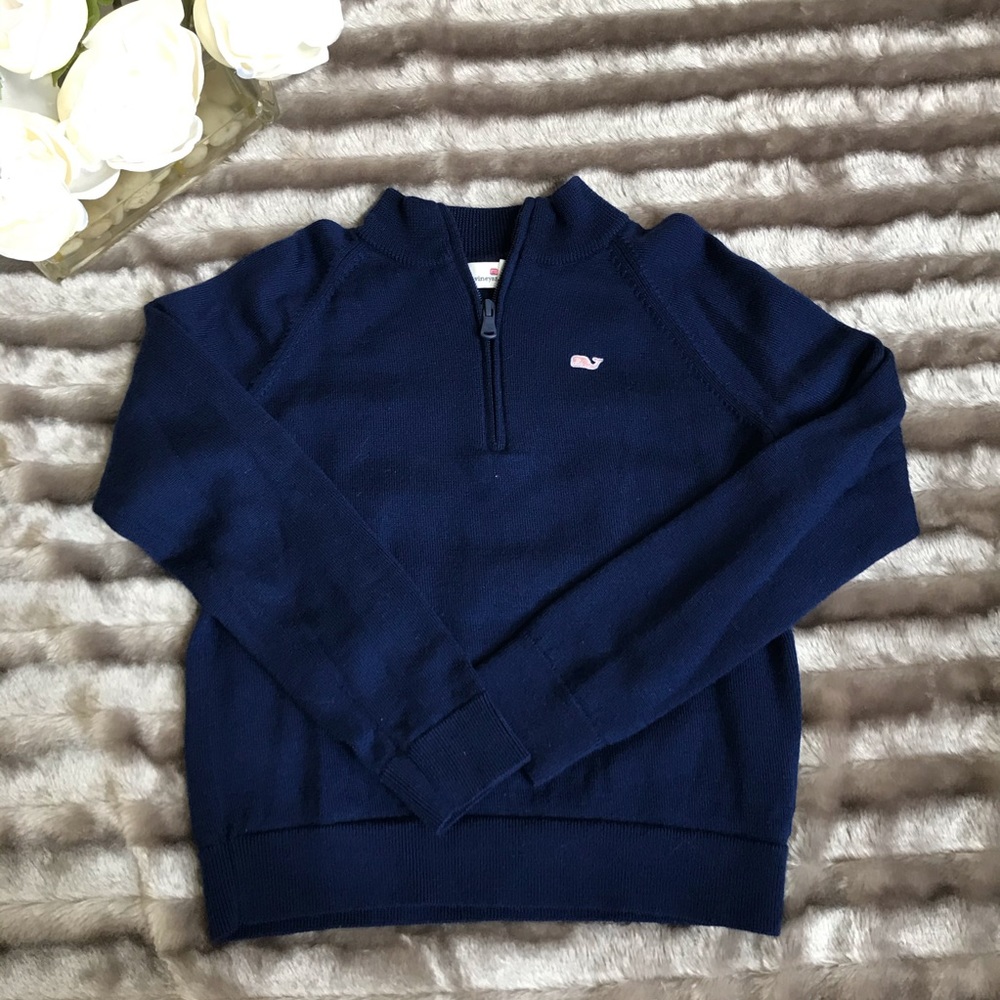 Vineyard Vines Merino Wool Quarter Zip Sweater